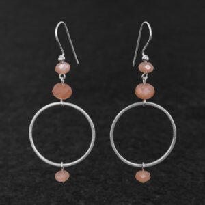 Anello Regolabile in Argento con Agata di Fuoco - Della Rovere